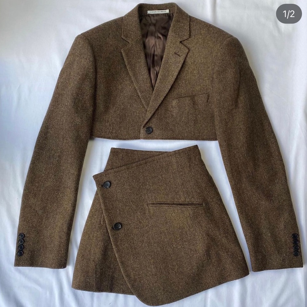Vintage Reworked Cropped Blazer Set - Picture 9 of 10